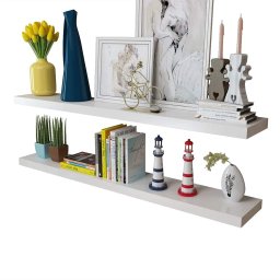 vidaXL Wandplanken 4 st 120 cm wit