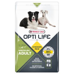 2x12,5kg Dubbelpak: Adult Medium Opti Life Hondenvoer