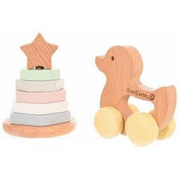 EverEarth® Grijpspeeltje Cadeauset voor baby’s FSC®- beschermt bos - wereldwijd