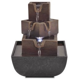 vidaXL Binnenfontein met LED-verlichting polyresin