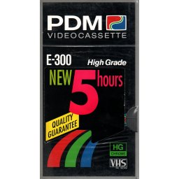 PDM VHS videoband E300 High Grade (5 uur)
