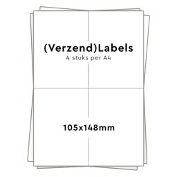 Huismerk 4 stickers per A4 (105x148mm)