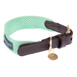Halsband Nomad Tales Bloom, mint - Maat M: 40 - 46 cm Halsomvang, B 32 mm