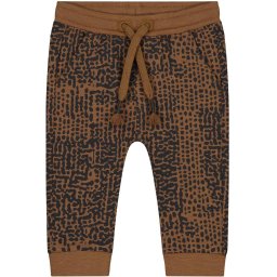 Prénatal - Maat 62 - Baby Jongens Broek - Baby Kleding voor Jongens - Bruin met Zwarte Print
