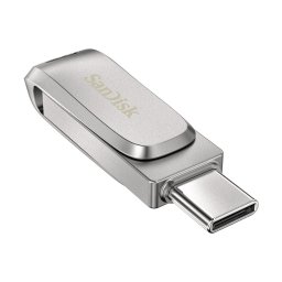 SanDisk Dual Drive Ultra 3.1 Luxe 64GB (USB-C) USB-sticks Grijs