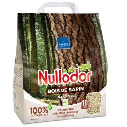 2x10l Bois De Sapin Nullodor Kattenbakvulling