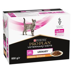 10x85g Purina Pro Plan Veterinary Diets Feline UR ST/OX - Urinary Chicken Cat Food Wet