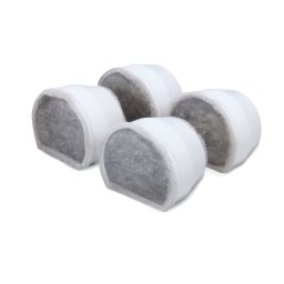 4 Stuks Koolstoffilters voor PetSafe® Edelstalen Drinkfontein Zeezicht