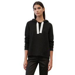 Marc O'Polo Hoodie met brede bindstrik met merk