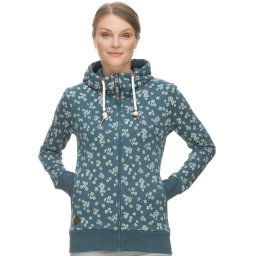 Ragwear Hoodie ANGELL ZIP met gebloemde all-over print