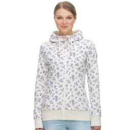 Ragwear Hoodie ANGELL ZIP met gebloemde all-over print