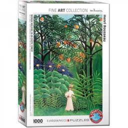 Woman in an Exotic Forest - Henri Rousseau Puzzel (1000 stukjes)