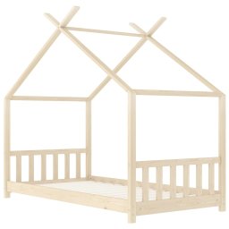 vidaXL Kinderbedframe massief grenenhout 70x140 cm