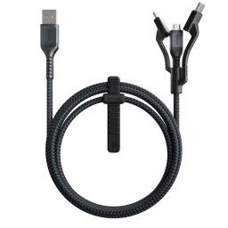 Nomad USB-A Naar Universele 1,5 Meter Kabel Zwart
