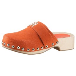 Tommy Hilfiger Clogs TH CLOG SUEDE met glanzende studs
