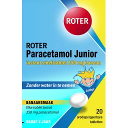 Roter Paracetamol Junior Smelt Tabletten
