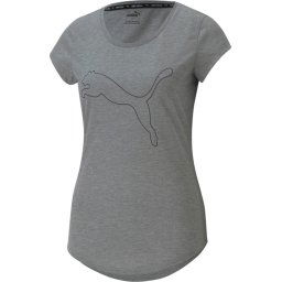 PUMA - Maat XS - Performance Heather Cat Sportshirt Dames