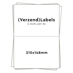 Huismerk 2 stickers per A4 (210x148mm)