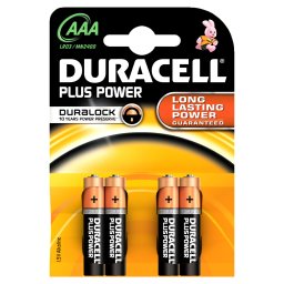 Duracell Plus LR03 AAA batterij 4 stuks