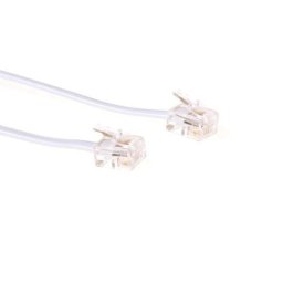 ACT RJ11 Telefoonkabel 3m M/M wit