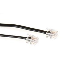 ACT RJ11 Telefoonkabel 1m M/M zwart