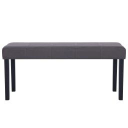 vidaXL Bankje 106 cm kunstleer grijs