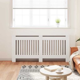 vidaXL Radiatorombouw wit bewerkt hout 172 cm