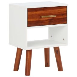 vidaXL Nachtkastjes 2 st 40x30x57 cm massief acaciahout