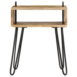 vidaXL Nachtkastje 40x30x47 cm massief mangohout