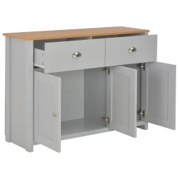 vidaXL Dressoir 112x35x81 cm grijs