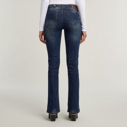 Midge Mid Bootcut Jeans - Midden blauw - Dames