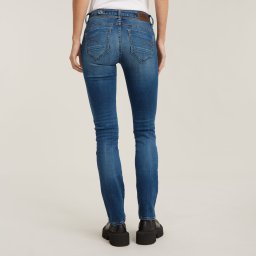 Midge Straight Jeans - Midden blauw - Dames