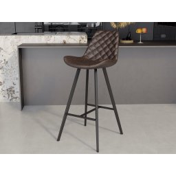 Barkruk PALERME 75 cm donkerbruin