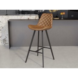 Barkruk PALERME 75 cm cognac