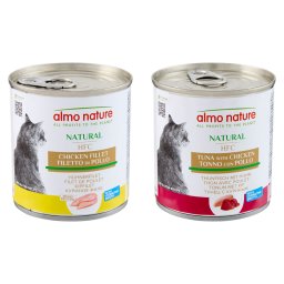 12x280g 2: Kipfilet, Tonijn & Kip Almo Nature Classic Kattenvoer