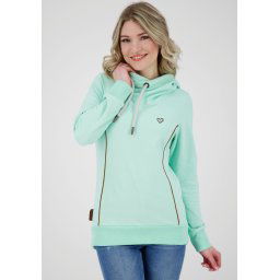 alife and kickin Hoodie JilanaAK gemêleerde sweater met capuchon & contrastdetails