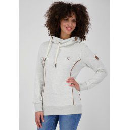 alife and kickin Hoodie JilanaAK gemêleerde sweater met capuchon & contrastdetails