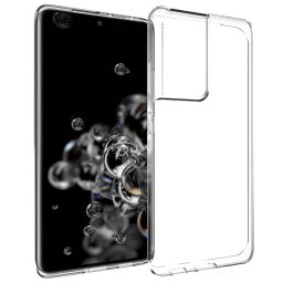 Accezz Clear Backcover Samsung Galaxy S21 Ultra Telefoonhoesje Transparant
