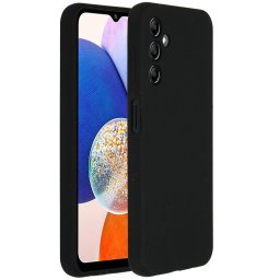 Accezz Liquid Silicone Backcover Samsung Galaxy A14 (5G) Telefoonhoesje Zwart