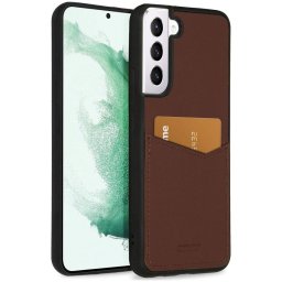 Accezz Premium Leather Card Slot Backcover Samsung Galaxy S22 Plus Telefoonhoesje Bruin