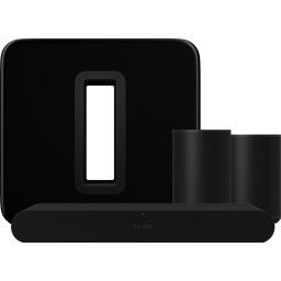 Sonos Ray Zwart + 2x Era 100 Zwart + Sub G3 Zwart