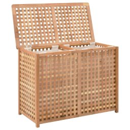 vidaXL Wasmand 87,5x46x67 massief walnotenhout
