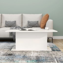 vidaXL Salontafel 102x55,5x40 cm bewerkt hout hoogglans wit