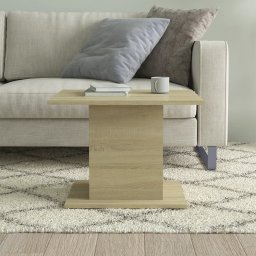 vidaXL Salontafel 55,5x55,5x40 cm bewerkt hout sonoma eikenkleurig