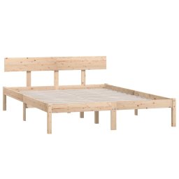 vidaXL Bedframe massief grenenhout 150x200 cm
