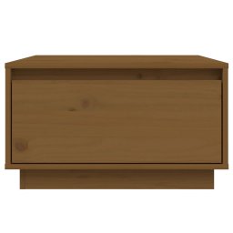 vidaXL Salontafel 55x56x32 cm massief grenenhout honingbruin