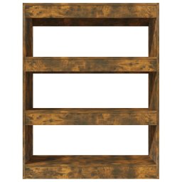 vidaXL Boekenkast/kamerscherm 80x30x103 cm bewerkt hout gerookt eiken