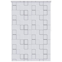 vidaXL Rolgordijn voor douche 160x240 cm vierkant