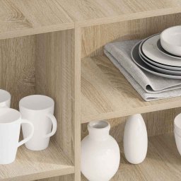 vidaXL Dressoir 120x30x75 cm bewerkt hout sonoma eikenkleurig
