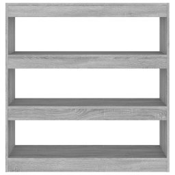 vidaXL Boekenkast/kamerscherm 100x30x103 cm grijs sonoma eikenkleurig